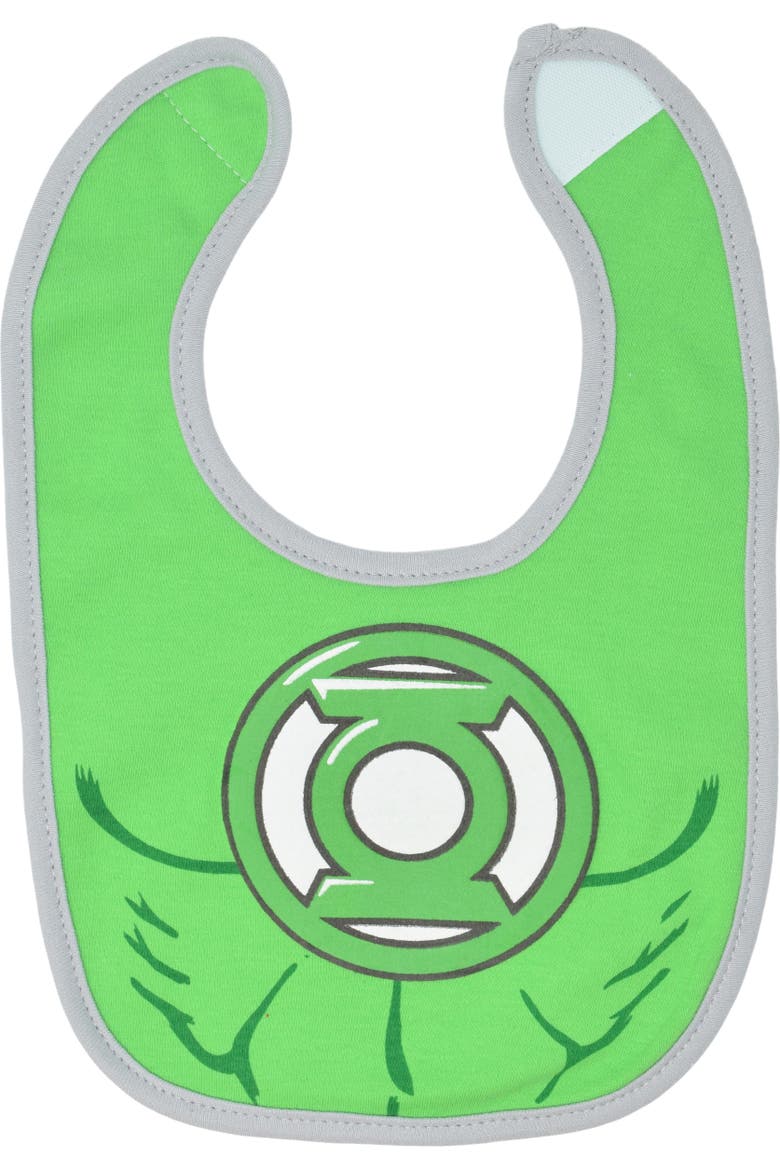 Justice League 6-Pack Absorbent Drool Bibs, Alternate, color, Justice League Multi