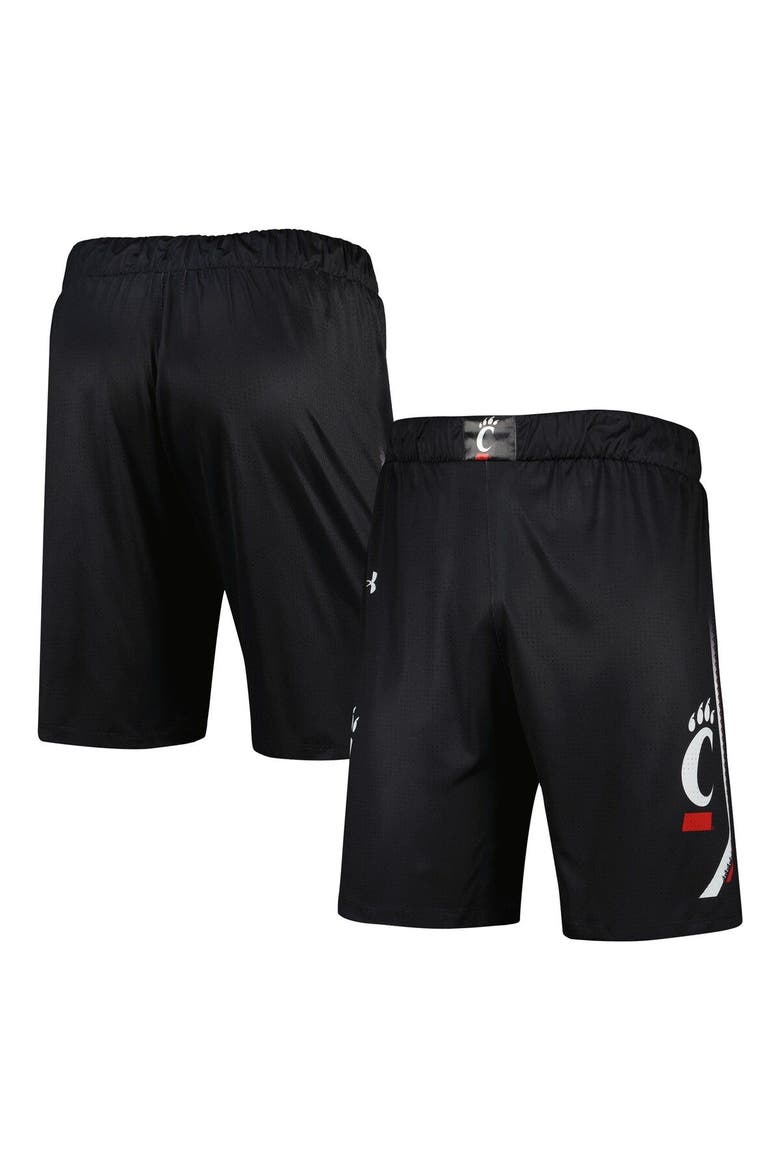 Men's Under Armour Black Cincinnati Bearcats Team Replica Basketball Shorts, Main, color, Black
