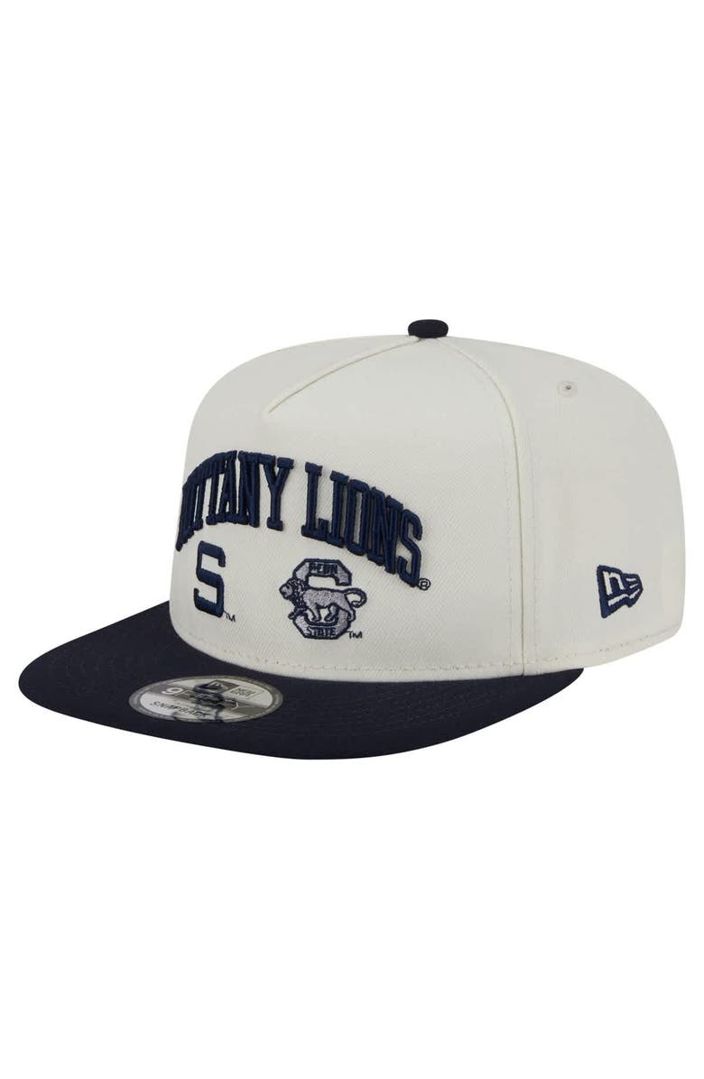 New Era Men's New Era White Penn State Nittany Lions Collegiate 9FIFTY A-Frame Snapback Hat, Main, color, White