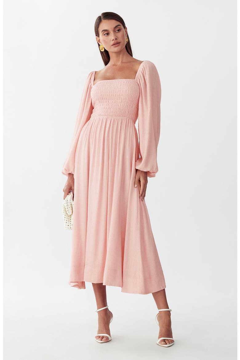 True Midi Dress, Alternate, color, Blush