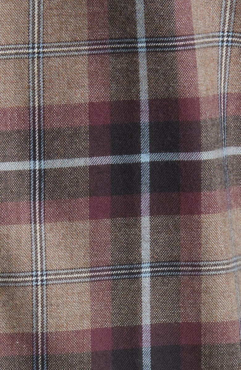 Scott Barber Plaid Cotton & Wool Button-Up Shirt, Alternate, color,