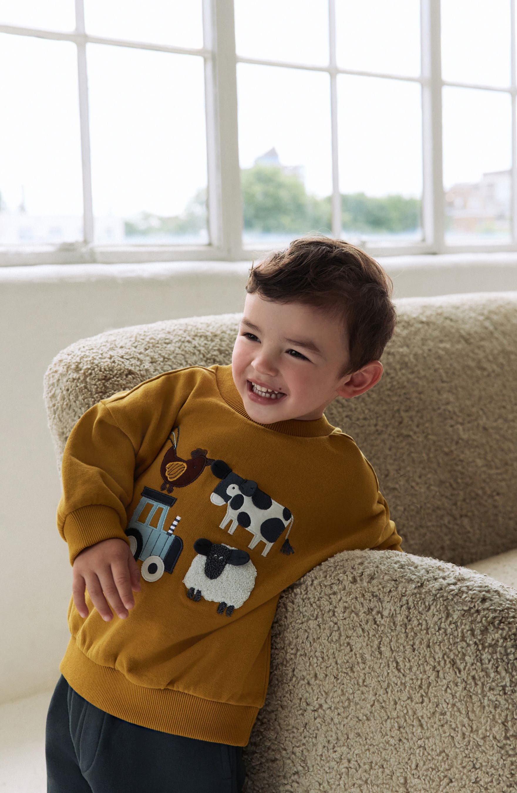 NEXT Kids' Farmyard Sweatshirt & Joggers Set — фото 7