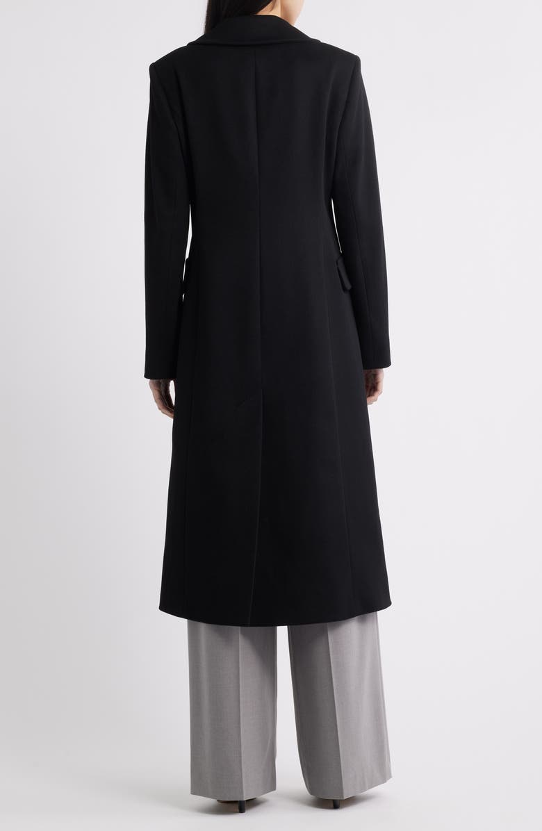 Fleurette Maxi Loro Piana Wool & Cashmere Coat, Alternate, color, Black