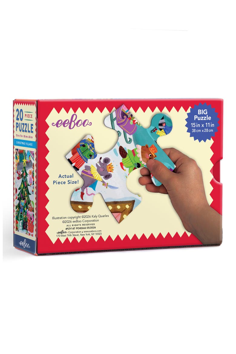 Kids' Christmas Village 20-Piece Puzzle, Alternate, color, MULTI