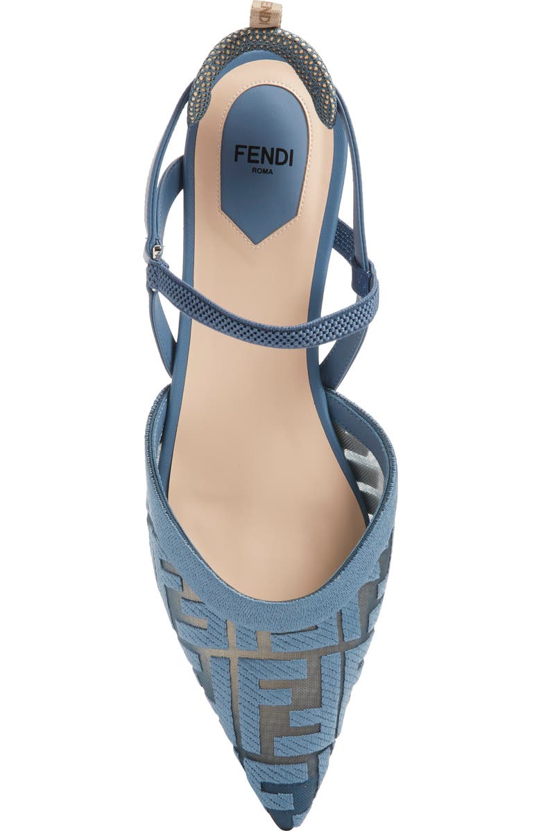Fendi Colibrì Lite Pointed Toe Mesh Flat, Alternate, color, F1xhp Deep Mirto