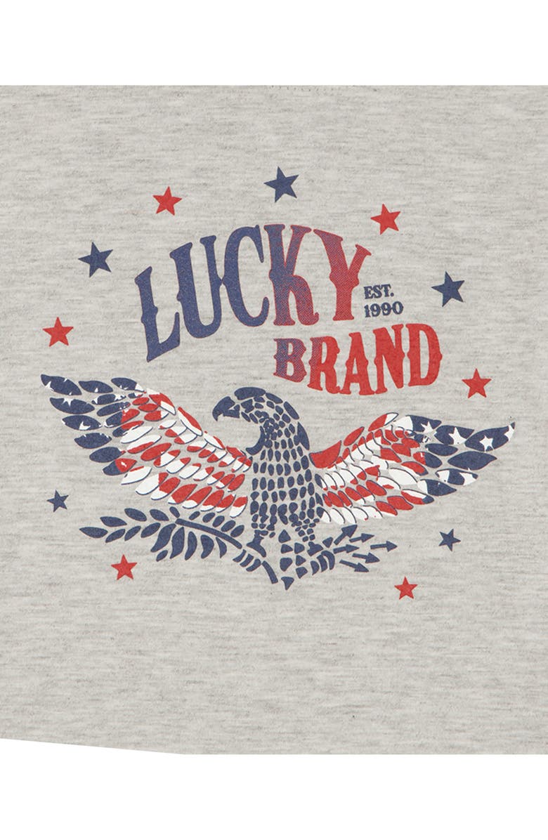 Lucky Brand Kids' Graphic T-Shirts & Shorts Set, Alternate, color, Grey Multi