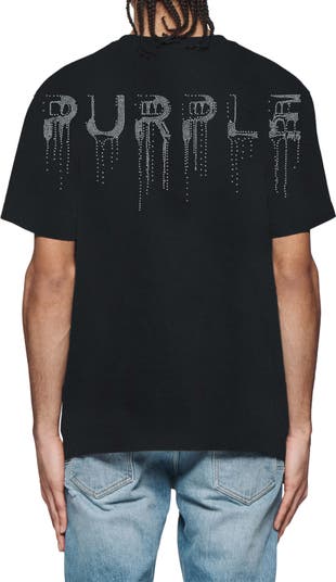 Crystal Embellished Logo Heavyweight Jersey T-Shirt