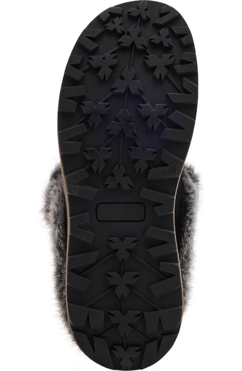 Blondo Victor Waterproof Faux Fur Slipper, Alternate, color, Black Suede