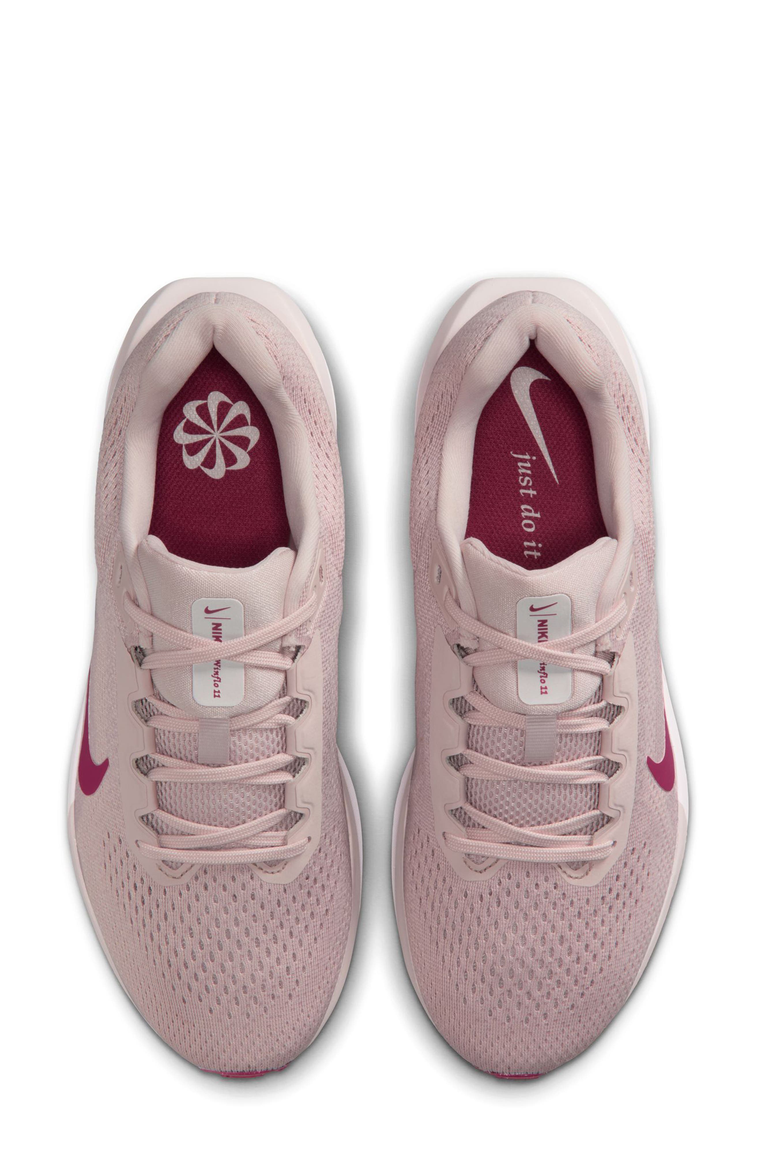 Air Winflo 11 Running Shoe, Alternate, color, DUST RED/ SWEET BEET/ PLATINUM