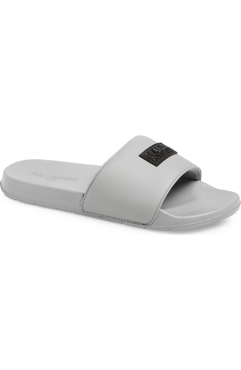 KARL LAGERFELD PARIS Paladin-Banded Recovery Slide, Main, color, Light Grey
