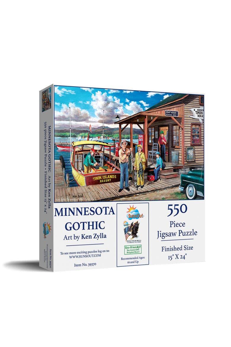 Minnesota Gothic 550 piece Jigsaw Puzzle for Adults, Main, color, Multicolor