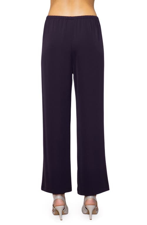 Melloday Drawstring Wide Leg Pants In Purple