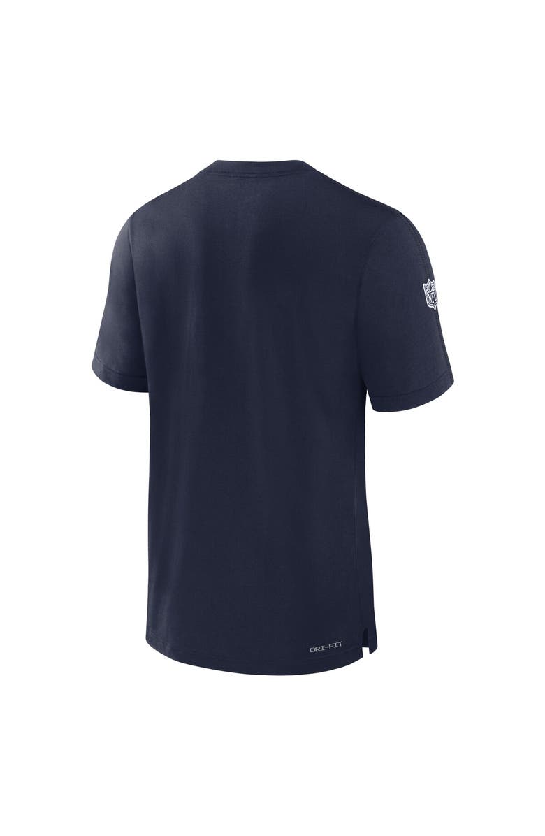 Nike Men's Nike Navy Dallas Cowboys 2024/25 Sideline Player Tri-Blend Performance T-Shirt, Alternate, color, Navy