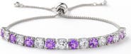 Donatello Gian Created Amethyst Adjustable Tennis Bracelet