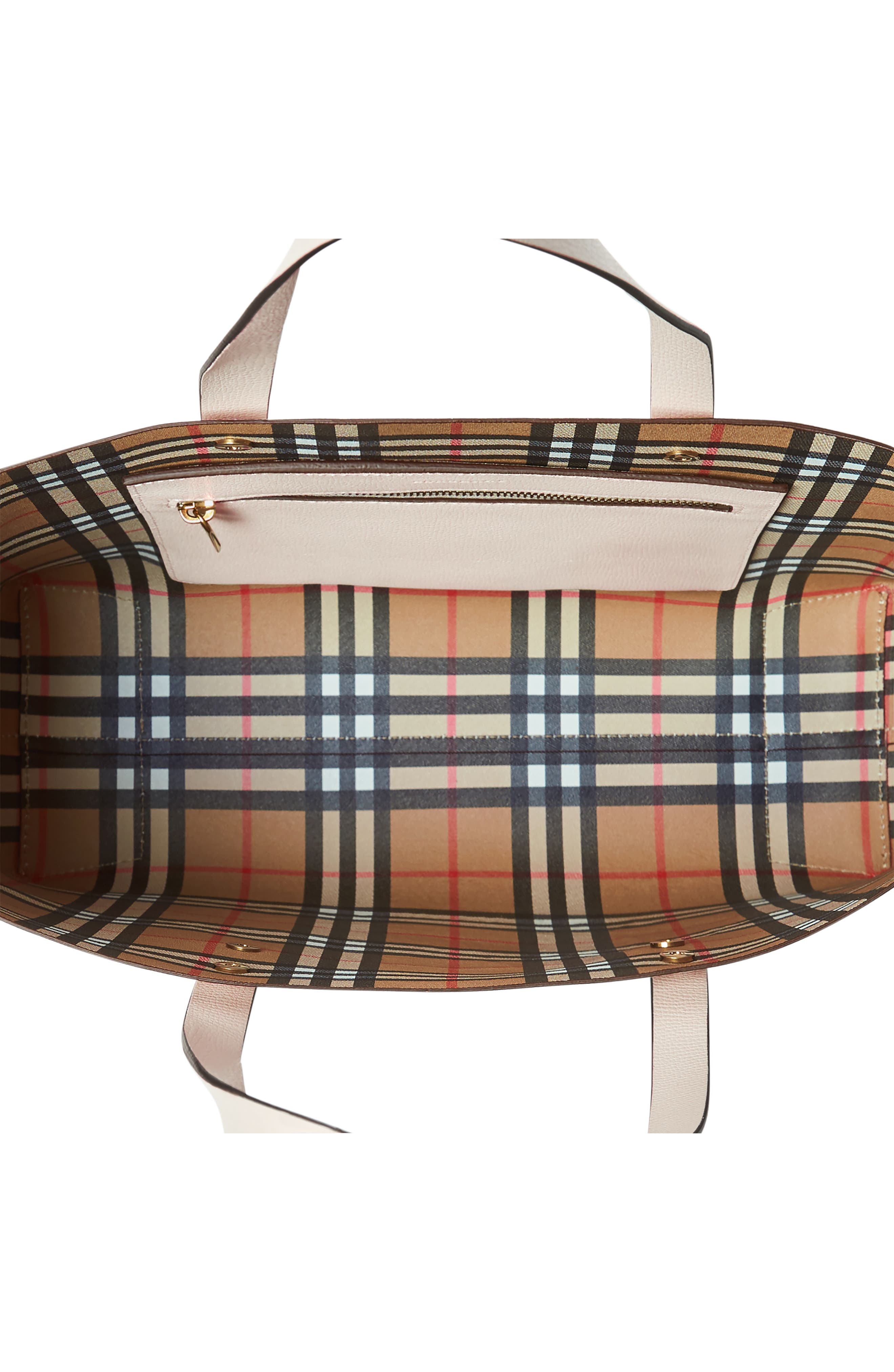 Burberry Embossed Crest Small Leather Tote, Alternate, color, 