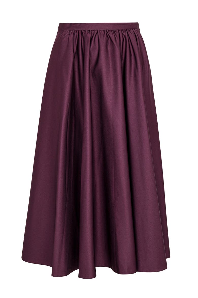 Techy Sateen Skirt, Alternate, color, PLUM