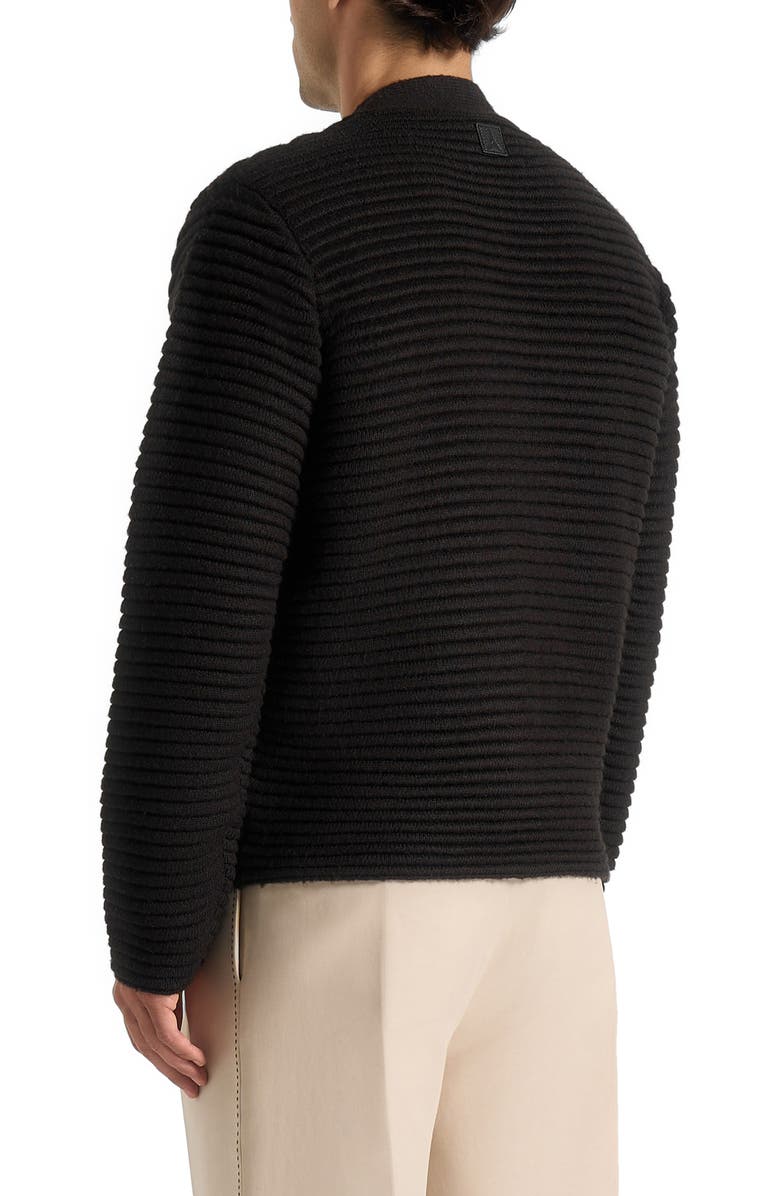 Manière De Voir Anton Ribbed Knit Cardigan, Alternate, color, 
