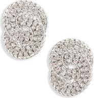 Tasha Pavé Crystal Interlocking Circle Drop Earrings