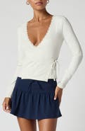 Florence by Mills Stretch Jersey Wrap Top