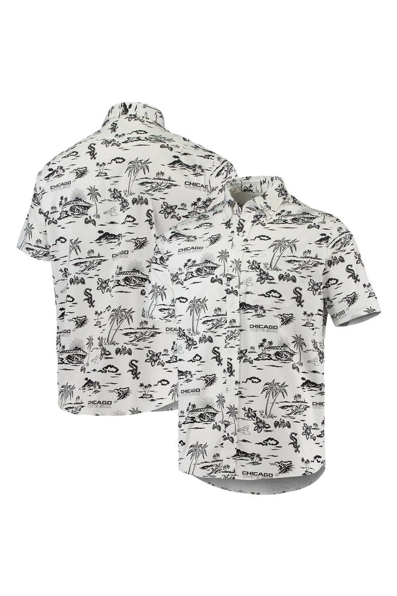 Men's Reyn Spooner White Chicago White Sox Kekai Performance Button-Up Shirt, Main, color, White