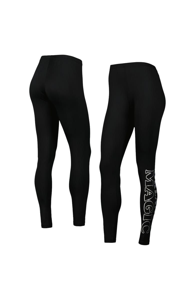 G-III 4HER BY CARL BANKS Women's G-III 4Her by Carl Banks Black Orlando Magic Stadium Leggings, Main, color, 