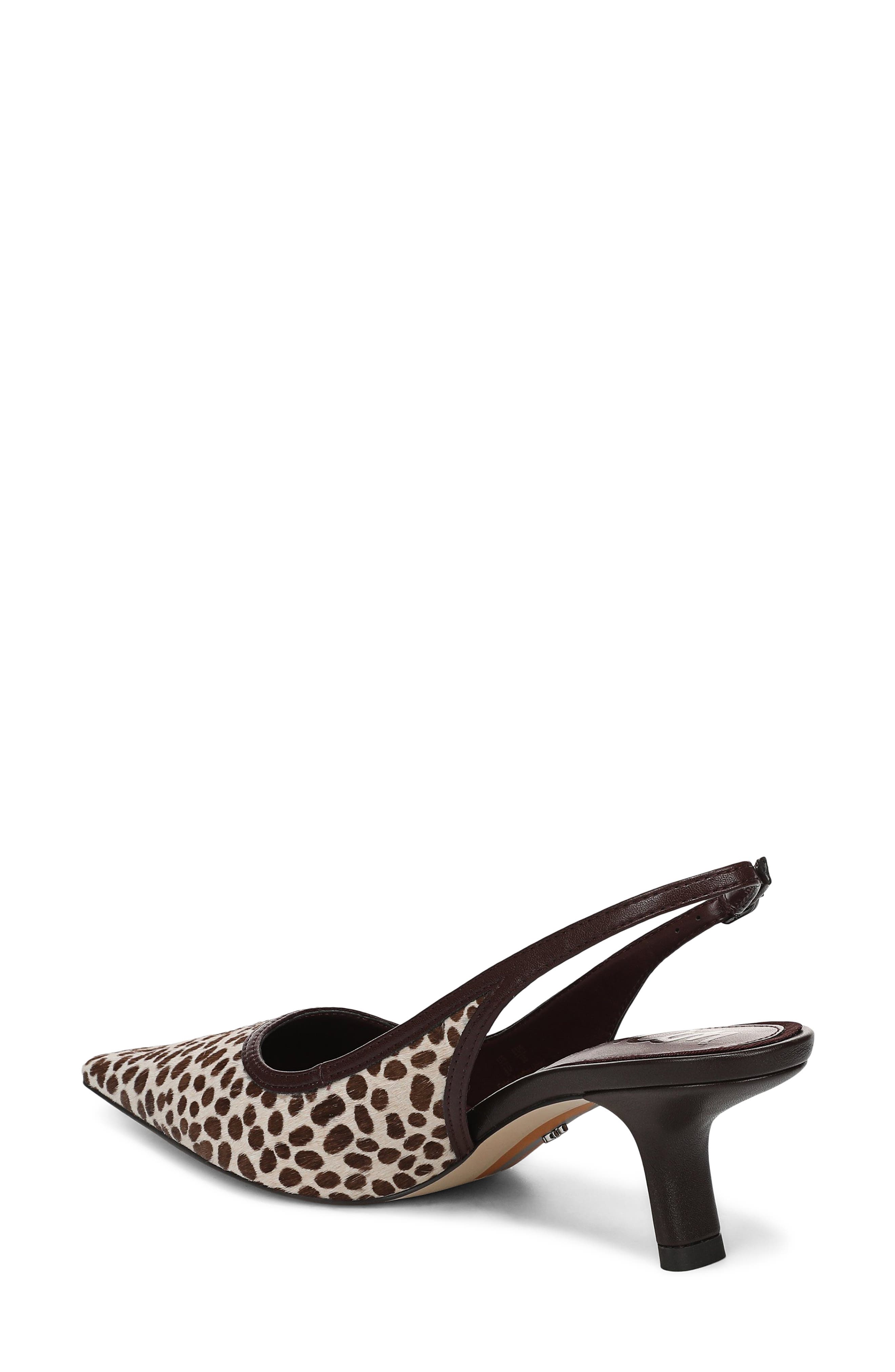 Bianka Slingback Mesh Pointed Toe Pump, Alternate, color, CHOCOLATE MULTI