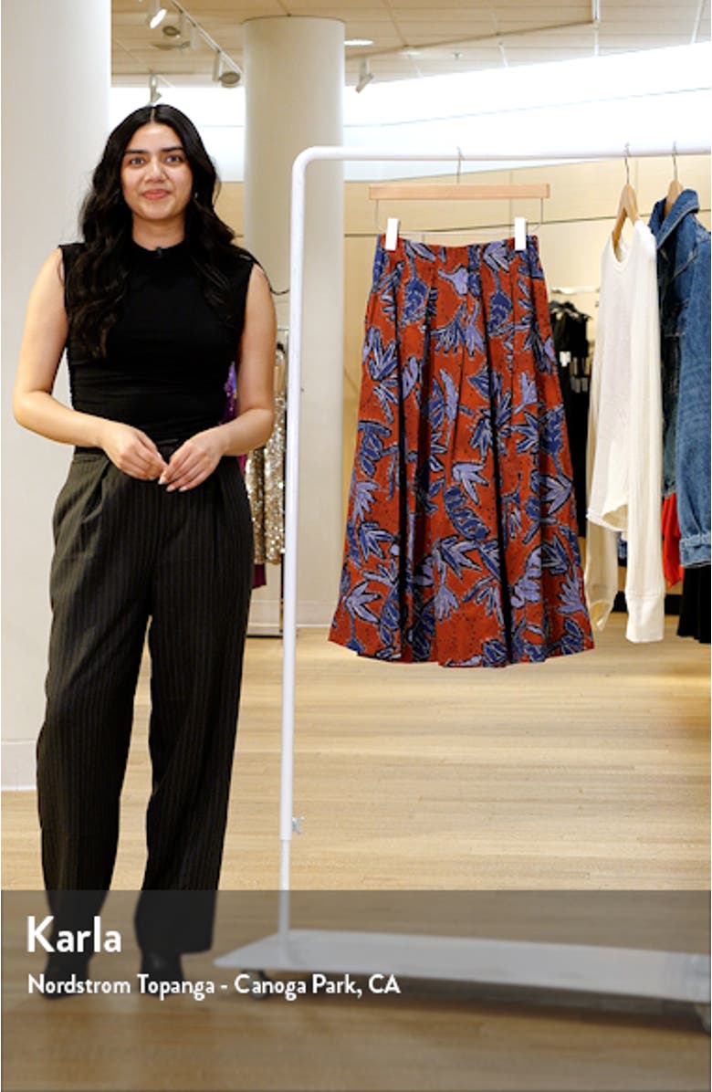 Autumn Leaves Maxi Skirt, sales video thumbnail