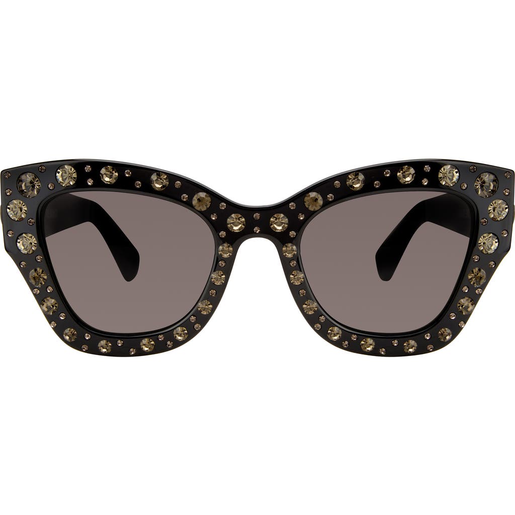 Kurt Geiger London 51mm Cat Eye Sunglasses in Black/Smoke  product