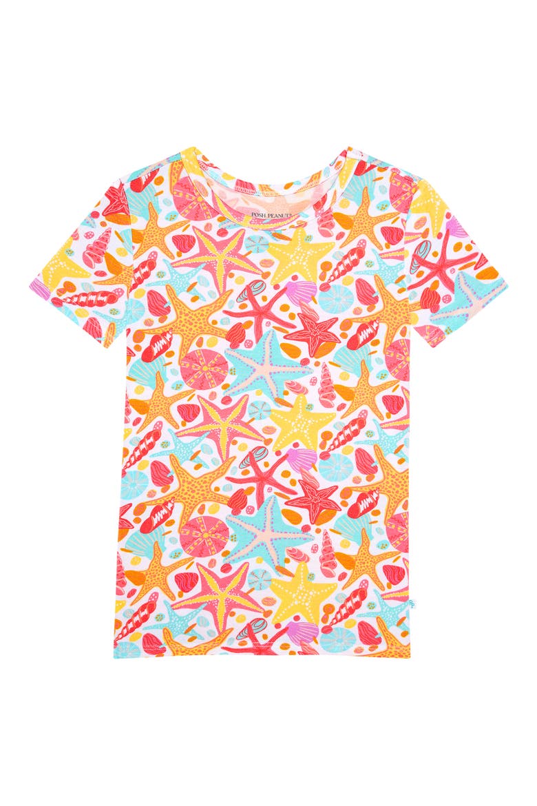 Kids' Sandy Fitted Two-Piece Pajamas, Alternate, color, OPEN WHITE