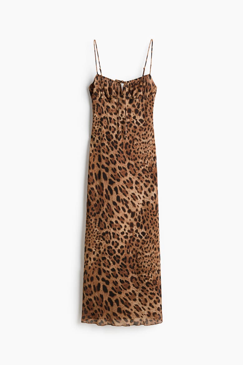 Strappy Dress, Main, color, Brown/leopard print