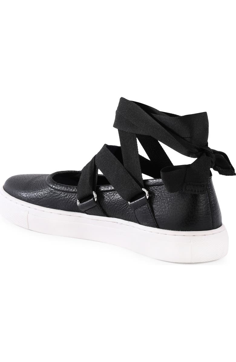 Seychelles Ribbons Ankle Wrap Flat, Alternate, color, Black