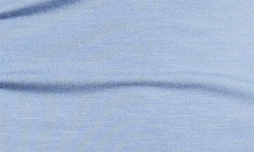 Open Edit Cowl Back Long Sleeve Shirt In Blue