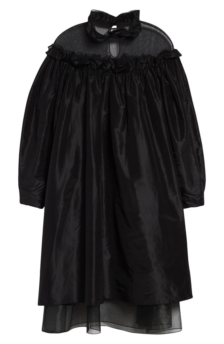 Meruert Tolegen Parachute Sculpted Long Sleeve Taffeta & Tulle Dress, Alternate, color, 