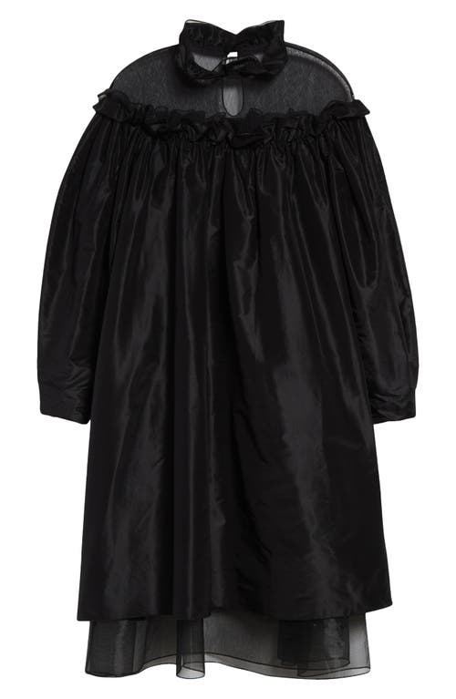 MERUERT TOLEGEN MERUERT TOLEGEN PARACHUTE SCULPTED LONG SLEEVE TAFFETA & TULLE DRESS