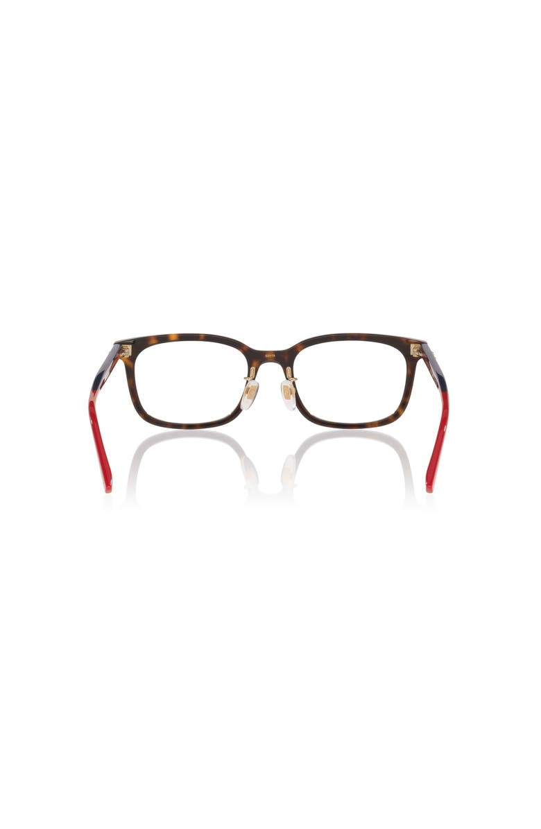 Gucci 53mm Rectangle optical glasses, Alternate, color, Tortoise
