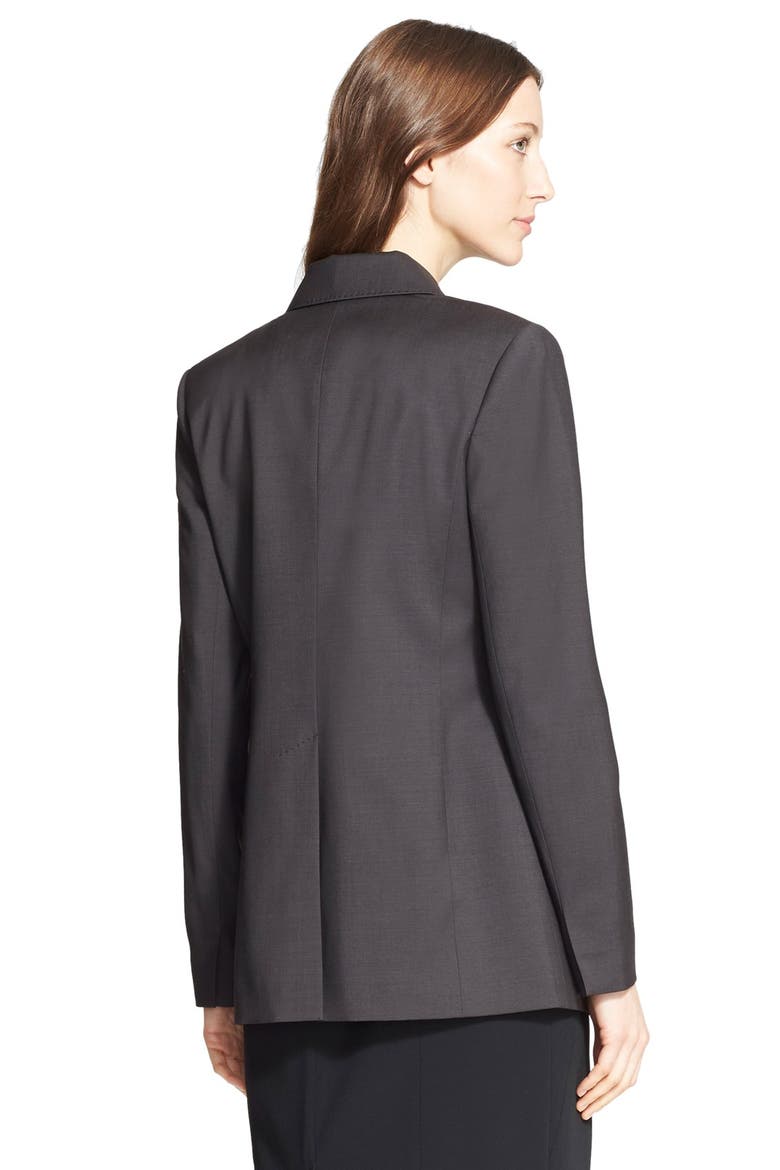 Double Breasted Wool Suiting Jacket, Alternate, color, GREY PHANTOM