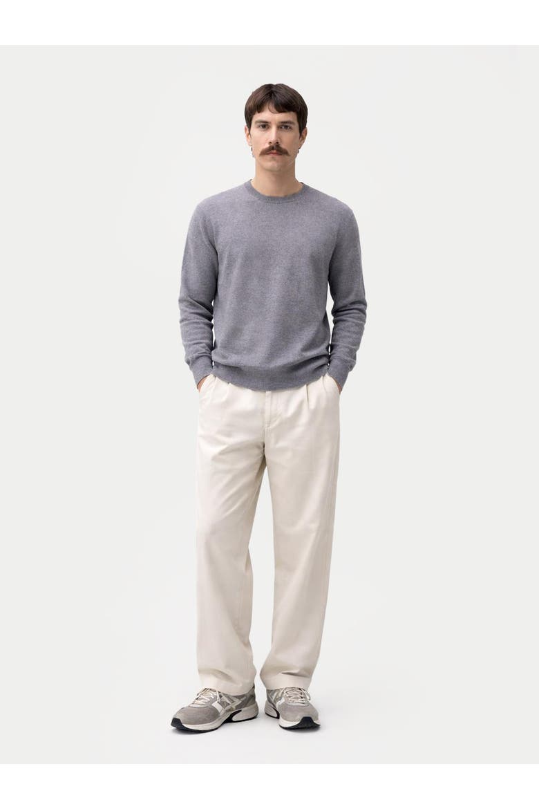 Timeless Crewneck Cashmere Sweater, Alternate, color, dim gray