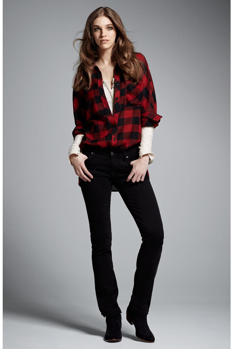 Buffalo Plaid Shirt, Alternate, color, RED/ BLACK COMBO