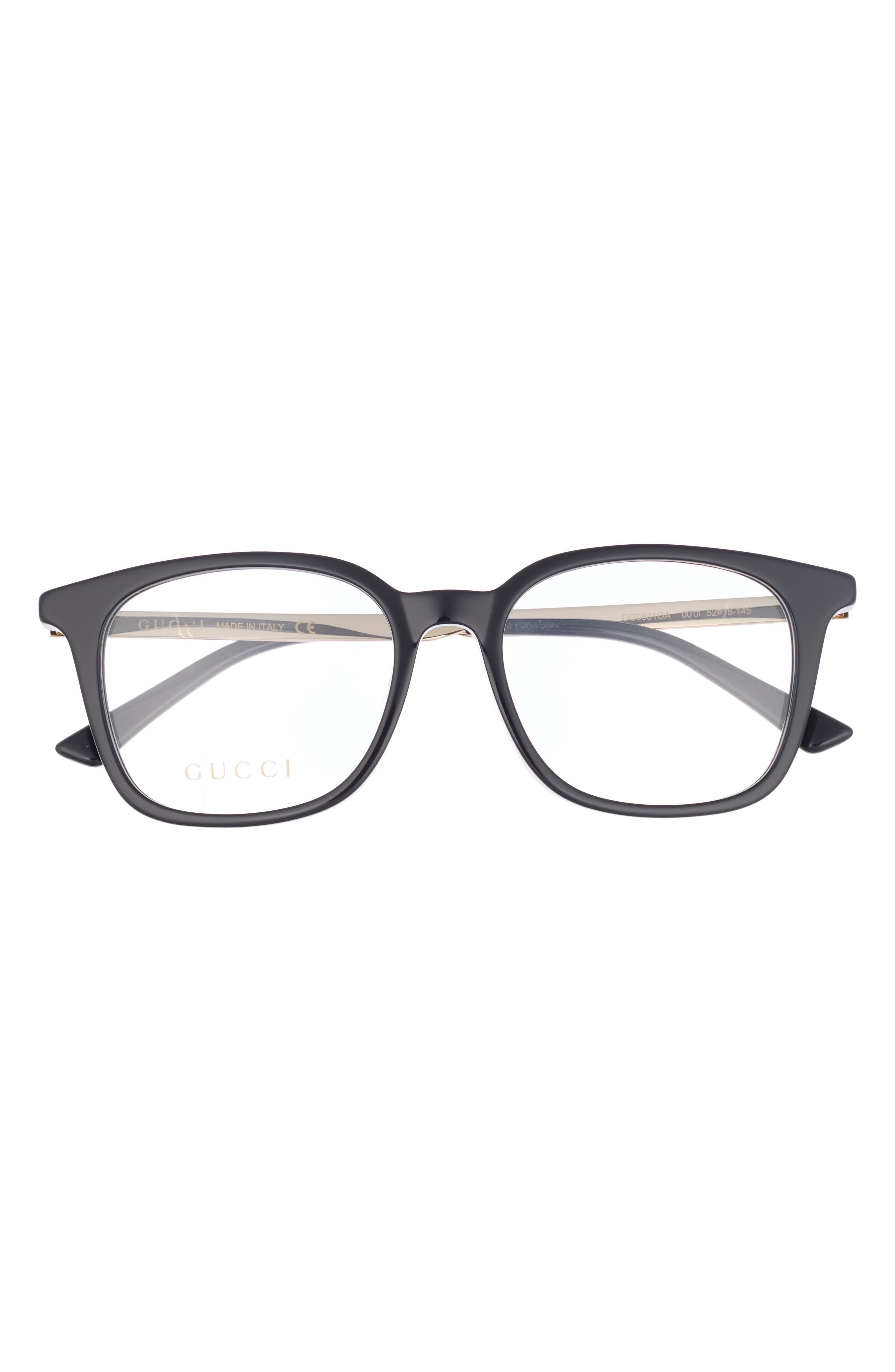 Gucci 52mm Square Optical Glasses