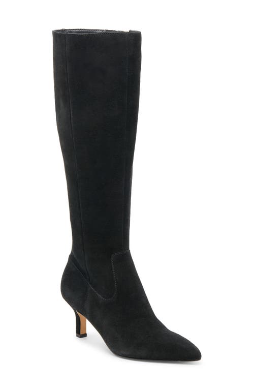 Dolce Vita Attie H2o Water Resistant Knee High Boot In Black