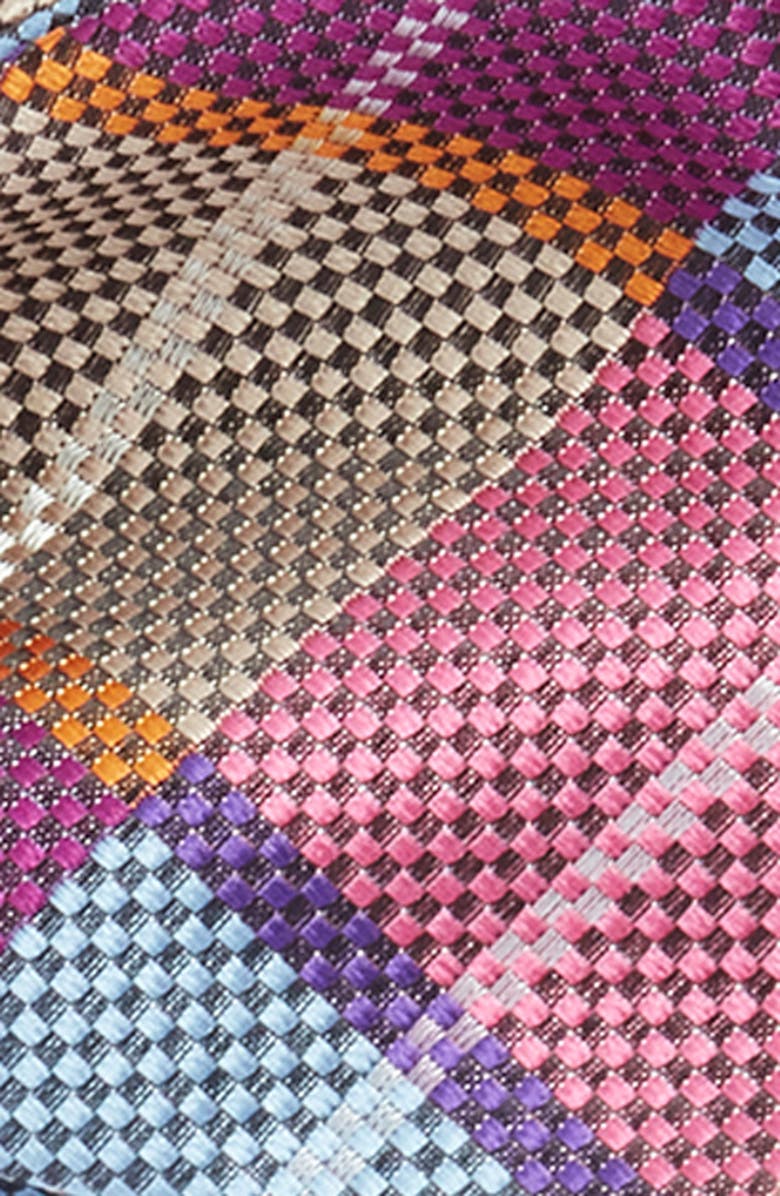 CLIFTON WILSON Argyle Silk Bow Tie, Alternate, color, Fuchsia