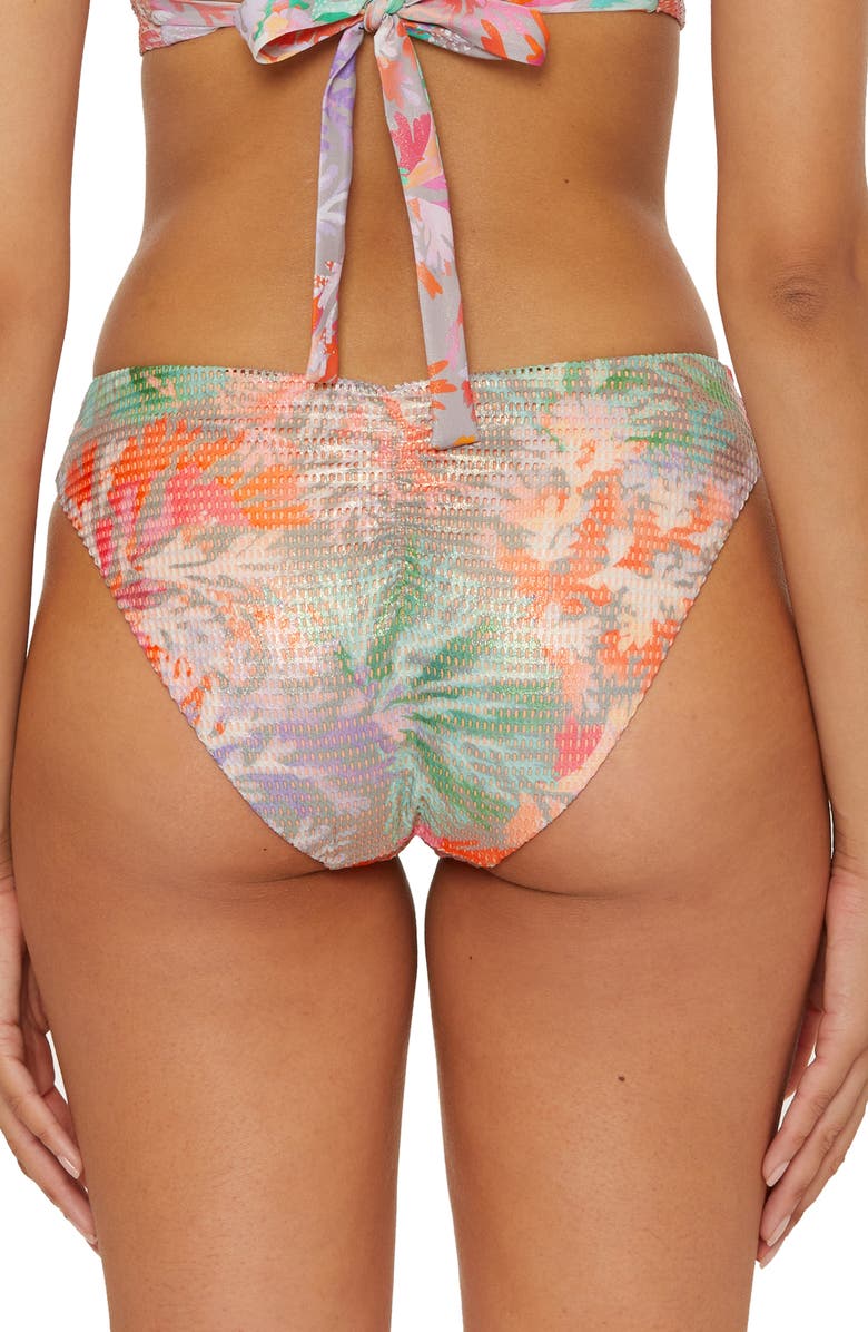 Becca Coral Reef Bikini Bottoms, Alternate, color, Coral Multi