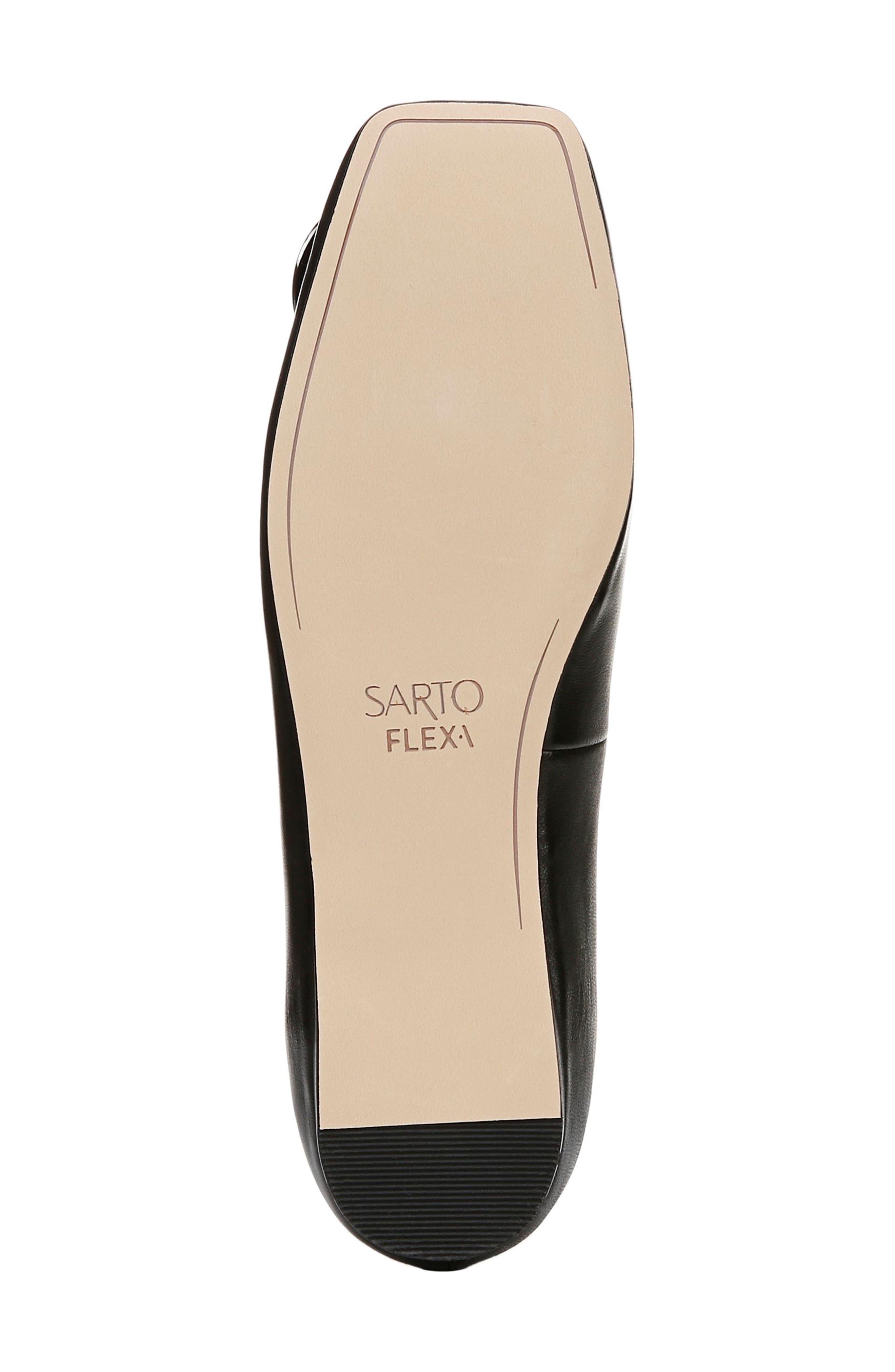 Maya Square Toe Ballet Flat, Alternate, color, BLACK