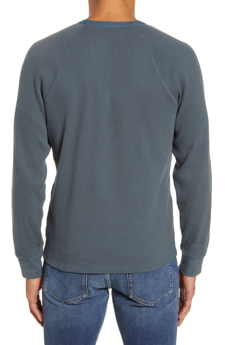 Everlane The Waffle Knit Long Sleeve Henley, Alternate, color,