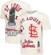 Mitchell & Ness Men's Mitchell & Ness  Cream St. Louis Cardinals Legacy Defined T-Shirt