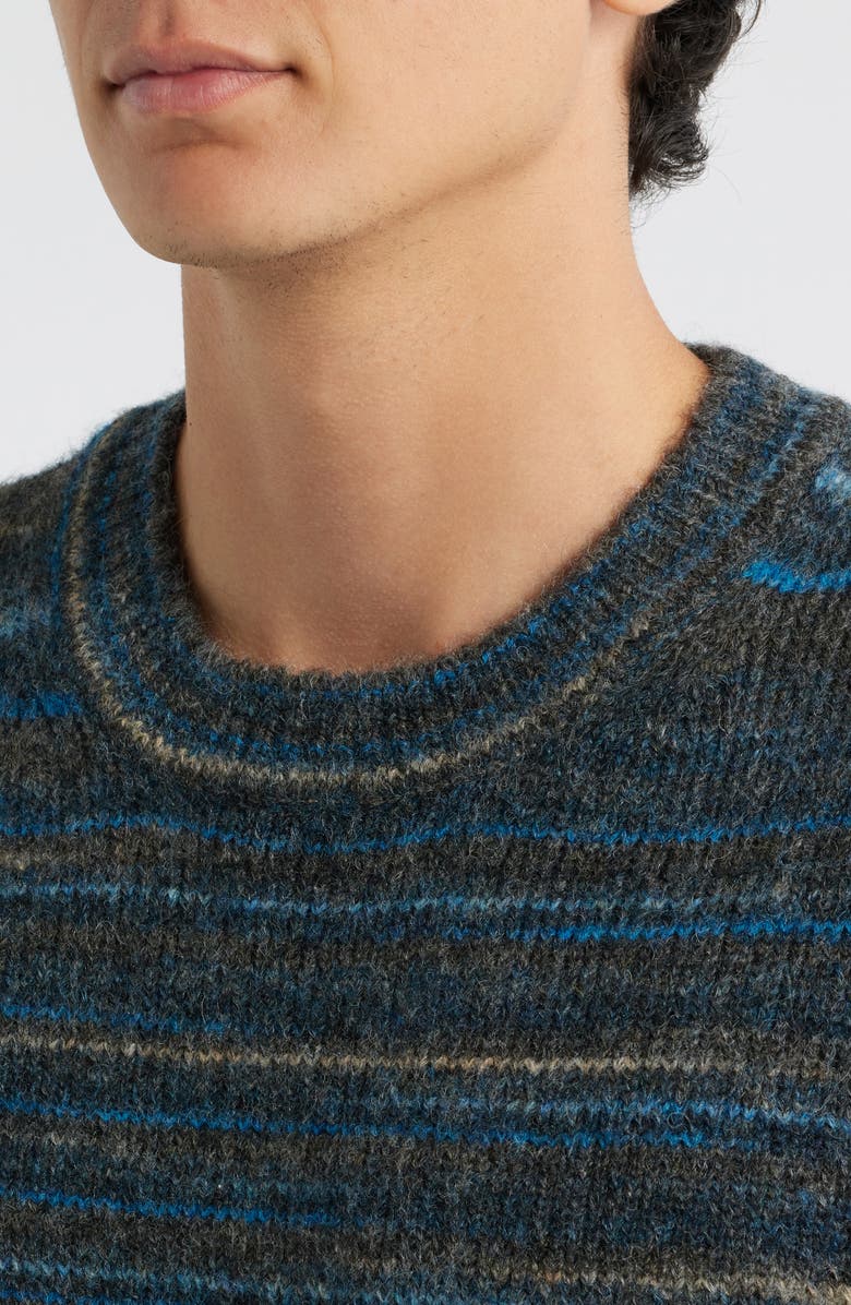 Wax London Wilde Space Dye Crewneck Sweater, Alternate, color, Grey / Teal