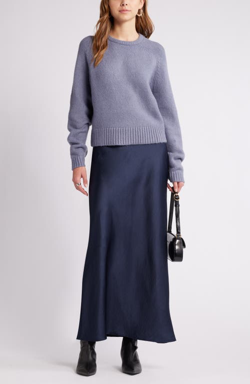 Open Edit Boxy Crewneck Sweater In Grey Folkstone