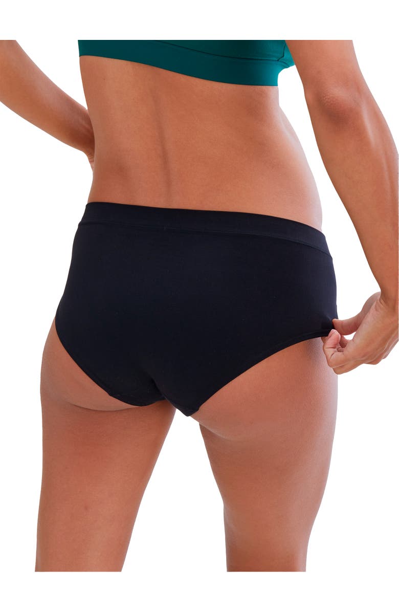 Ingrid & Isabel Cooling Seamless Maternity Underwear, 3-Pack, Alternate, color, Black