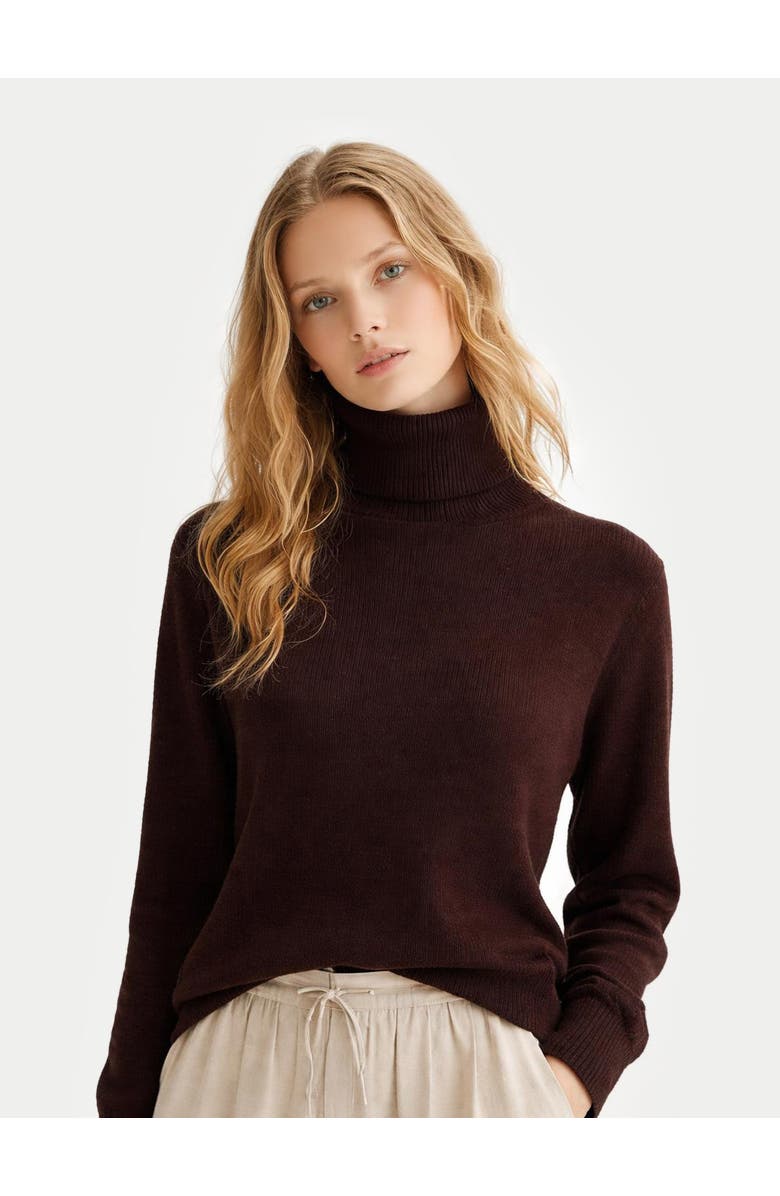 GOBI Mongolian Cashmere Essential Cashmere Turtleneck Sweater, Alternate, color,