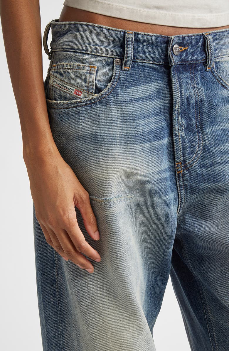 DIESEL<sup>®</sup> 1996 D-Sire Rip & Repair Low Rise Wide Leg Jeans, Alternate, color, 